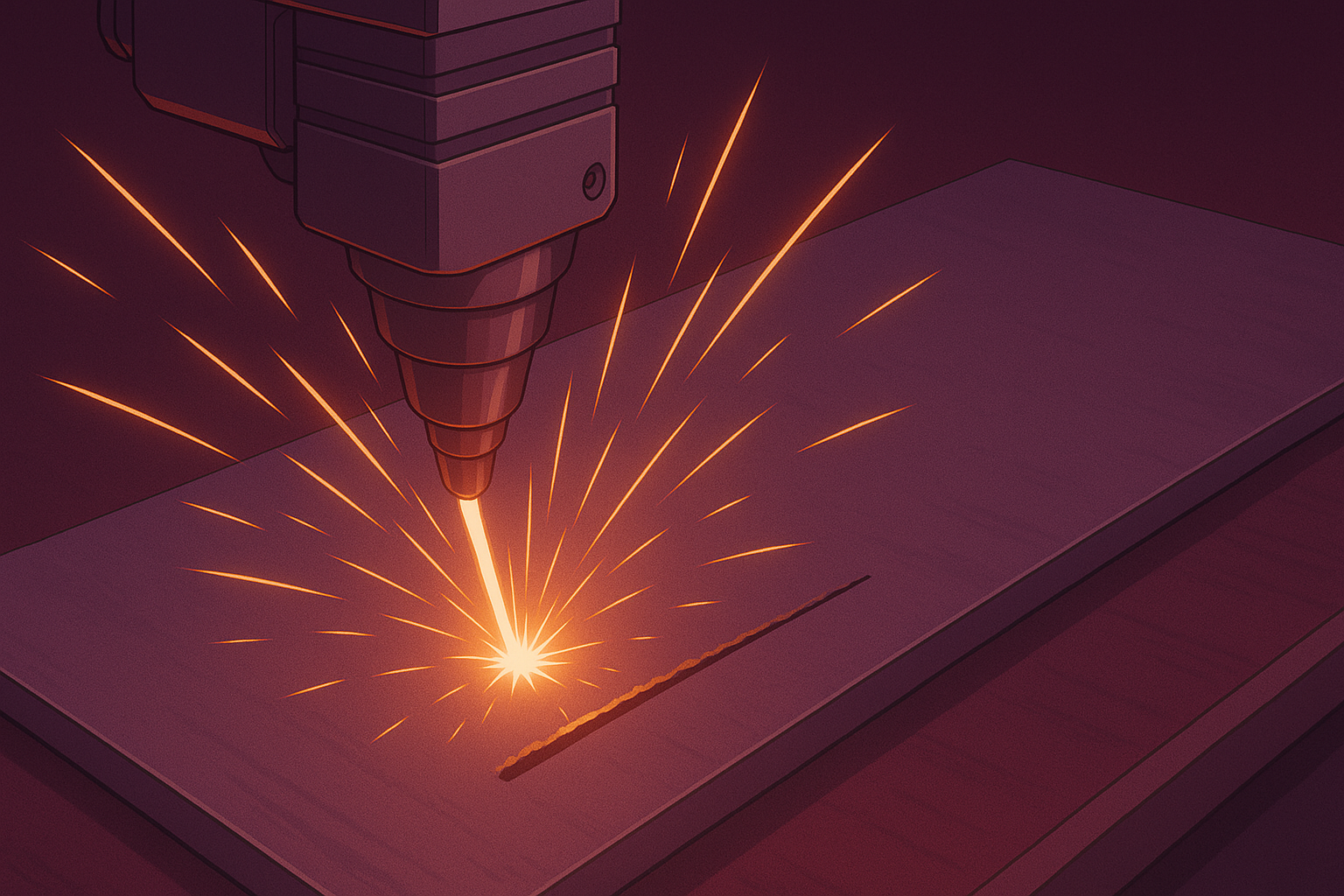 Industrial metal plate cutting equipment
